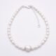 Freshwater Pearl and Brushed Sterling Silver Heart Bracelet Freshwater Pearl and Brushed Sterling Silver Heart Bracelet