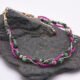 Ruby, Ruby Zoisite & Mixed Metals 3-Strand Bracelet