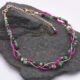 Ruby, Ruby Zoisite & Mixed Metals 3-Strand Bracelet