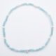 Ocean Apatite and Silver Heart Bracelet