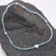 Ocean Apatite and Silver Heart Bracelet Ocean Apatite and Silver Heart Bracelet