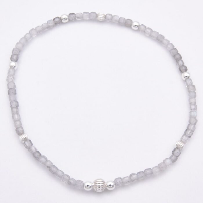 Labradorite and Sterling Silver Bracelet
