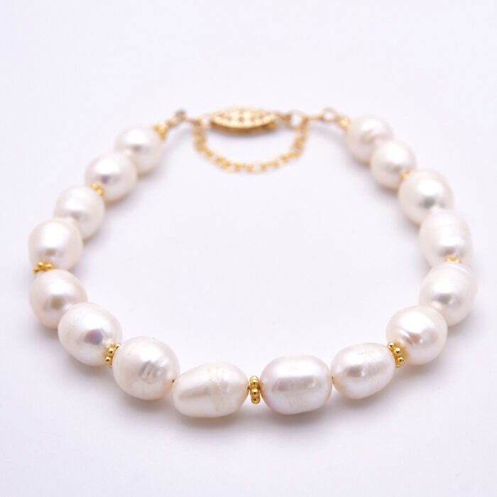 Gold Filled Rustic Freshwater Pearl Bracelet