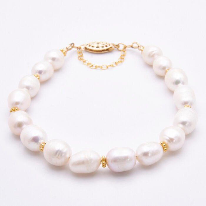 Gold Filled Rustic Freshwater Pearl Bracelet