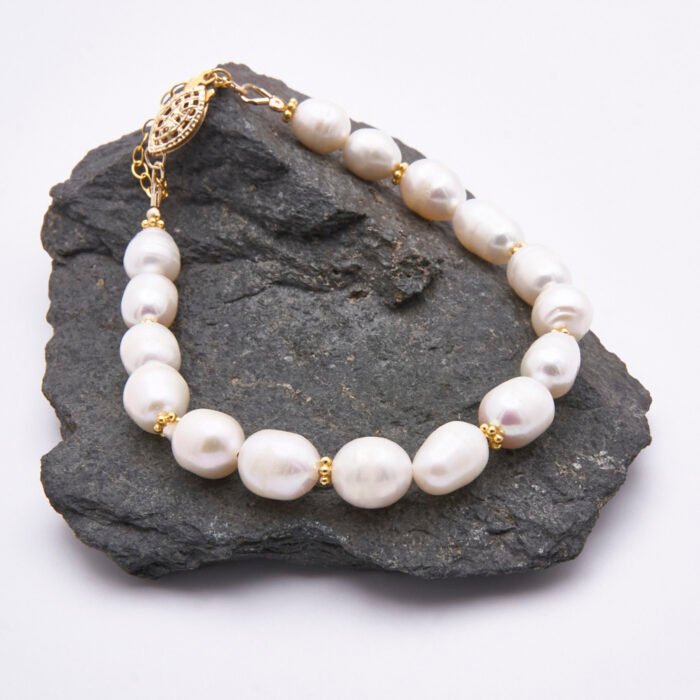 Gold Filled Rustic Freshwater Pearl Bracelet