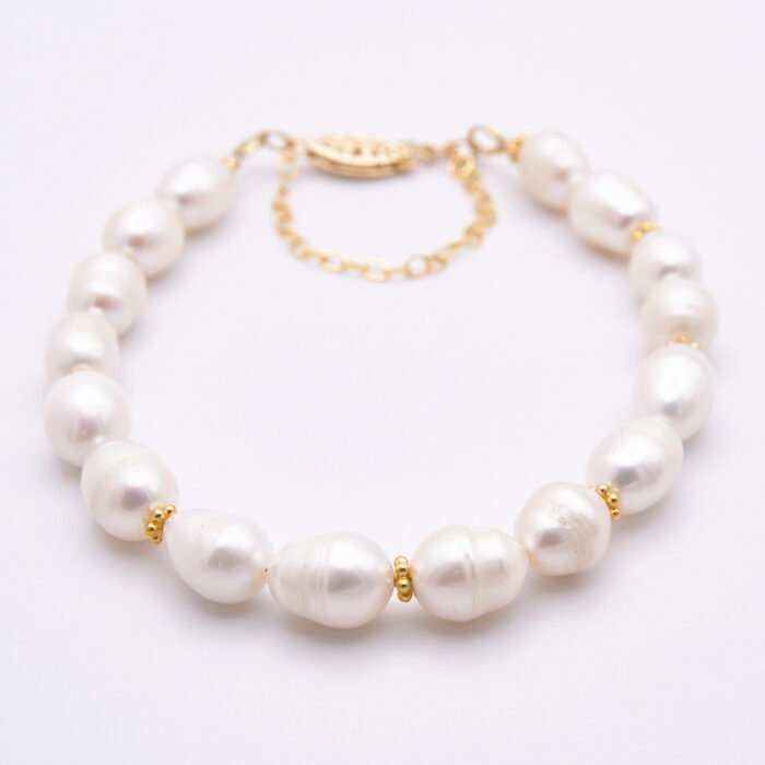Gold Filled Rustic Freshwater Pearl Bracelet