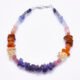 Semi-Precious Stone Sunset Colours Sterling Silver Bracelet