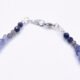 close up of Semi-Precious Stone Sunset Colours Sterling Silver Bracelet clasp