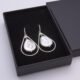 Freshwater Pearl Pears and Sterling Silver Earrings in box