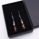 Mixed Gemstone Stack Sterling Silver Earrings