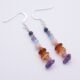 Mixed Gemstone Stack Sterling Silver Earrings