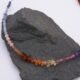 Close up of Mixed Gemstone Sunset Colours Choker Necklace