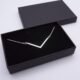 Wide Angle Bar Necklace in box