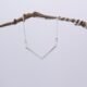 Wide Angle Bar Necklace hanging