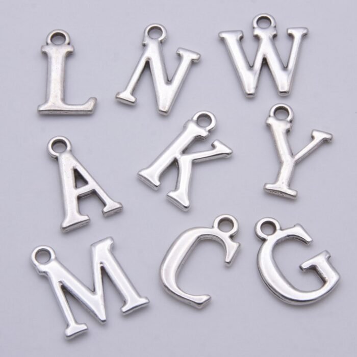 Sterling Silver Initials for jewellery personalisation