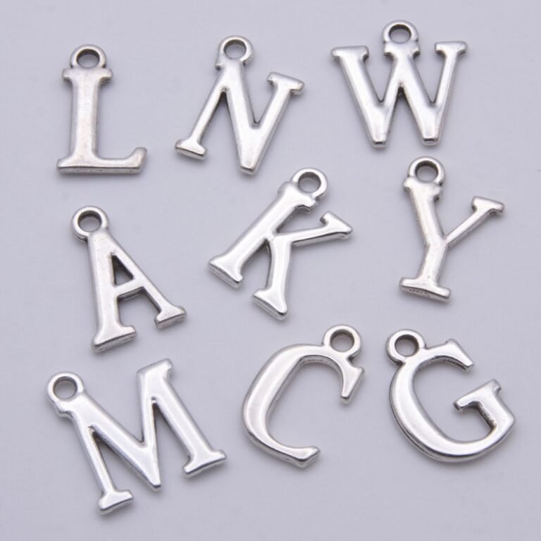 Sterling Silver Initials for jewellery personalisation