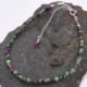 Ruby Zoisite Sterling Silver Bracelet