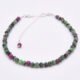 Ruby Zoisite Sterling Silver Bracelet