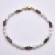 Smoky Quartz, Pyrite & Freshwater Pearl Bracelet