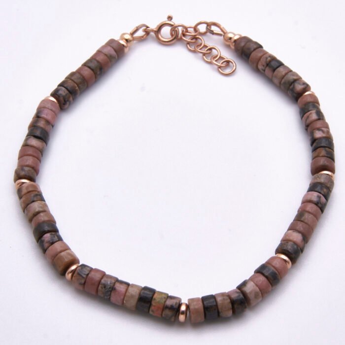 Rhodonite Rose Gold Bracelet