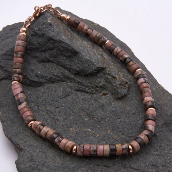 Rhodonite Rose Gold Bracelet