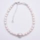 Freshwater Pearl and Brushed Sterling Silver Heart Bracelet Freshwater Pearl and Brushed Sterling Silver Heart Bracelet