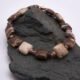 Zebra Jasper and Rhodonite Rose Gold Bracelet