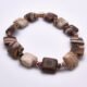Zebra Jasper and Rhodonite Rose Gold Bracelet