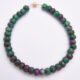 Ruby in Zoisite Chunky Bead Bracelet