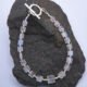 Rainbow Moonstone Faceted Rectangle Bead Bracelet