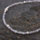 Close-up of Labradorite and Sterling Silver Bracelet
