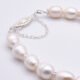 Close up of Rustic Freshwater Pearl Sterling Silver Bracelet