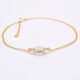 Green Amethyst 24k Gold Plated Bracelet