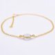 Green Amethyst 24k Gold Plated Bracelet