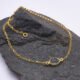 Green Amethyst 24k Gold Plated Bracelet