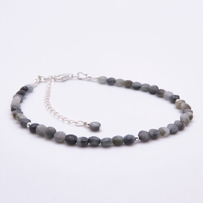 Hawk's Eye Quartz Sterling Silver Bracelet