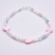 Mother of Pearl Heart Trio Bracelet shown on flat white surface