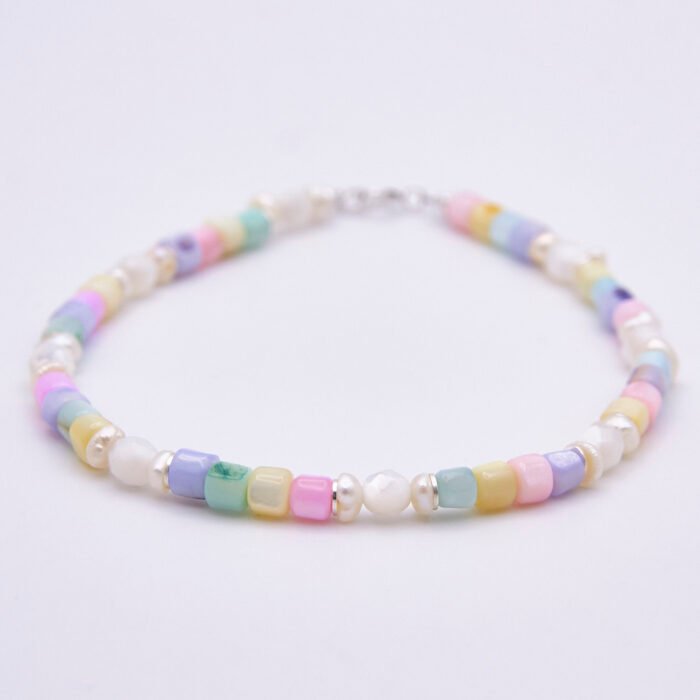 Mother of Pearl and Freshwater Pearl Bead Bracelet