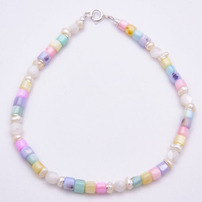 Mother of Pearl and Freshwater Pearl Bead Bracelet