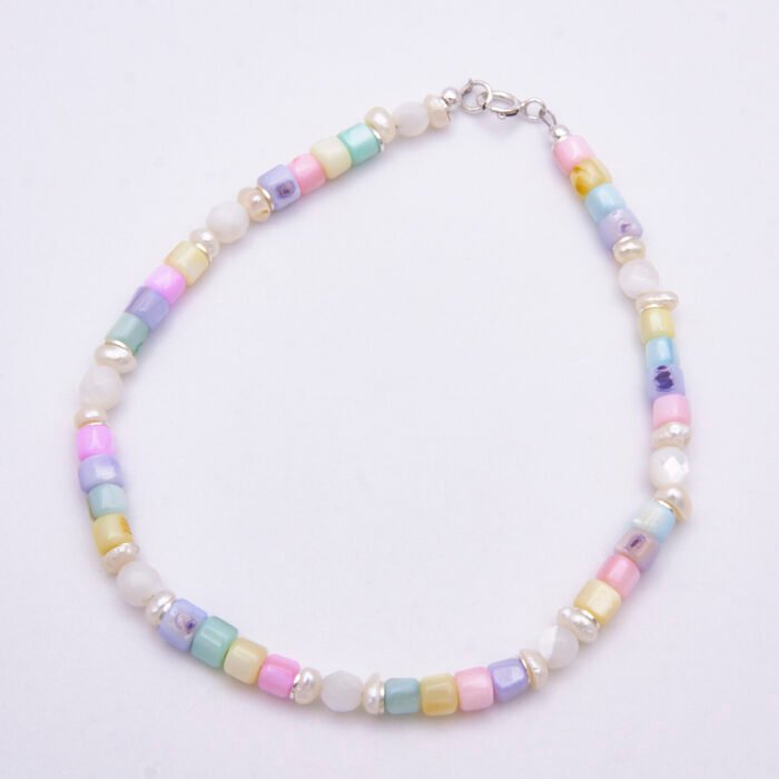 Mother of Pearl and Freshwater Pearl Bead Bracelet