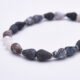 Weathered Agate Monochrome Sterling Silver Bracelet