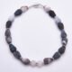 Weathered Agate Monochrome Sterling Silver Bracelet