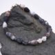 Weathered Agate Monochrome Sterling Silver Bracelet