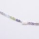 Mixed Gemstone and Mother of Pearl Star Sterling Silver Necklace close up