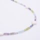 Mixed Gemstone and Mother of Pearl Star Sterling Silver Necklace close up