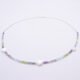 Mixed Gemstone and Mother of Pearl Star Sterling Silver Necklace
