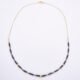 Black Spinel and Pyrite Gold Vermeil Necklace Black Spinel and Pyrite Gold Vermeil Necklace