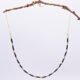 Black Spinel and Pyrite Gold Vermeil Necklace Hanging Black Spinel and Pyrite Gold Vermeil Necklace Hanging