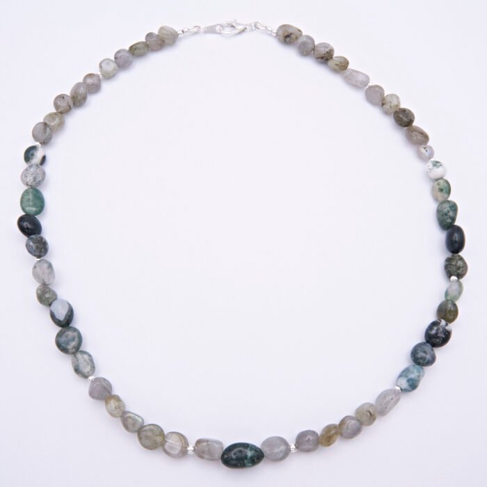 Labradorite and Moss Agate Necklace