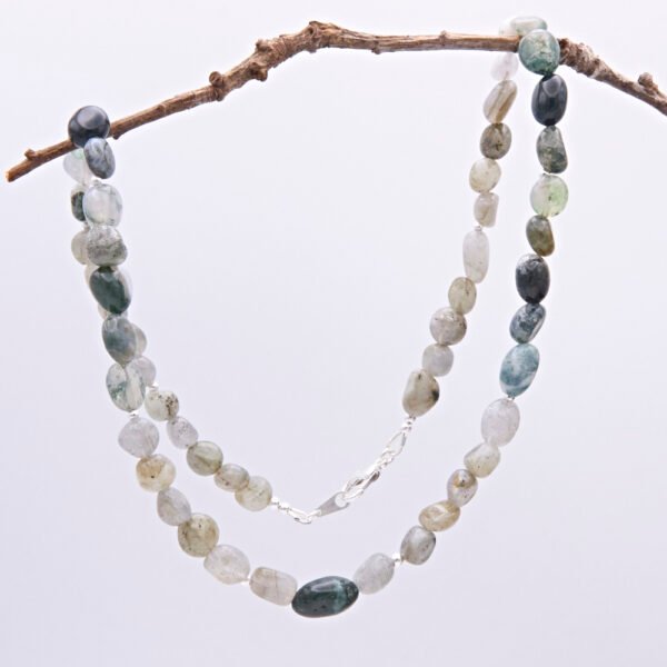 Labradorite and Moss Agate Necklace